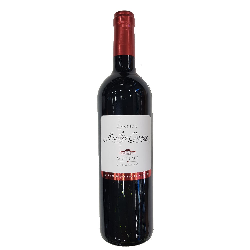 BT75 Merlot Bergerac Rouge Moulin Caresse