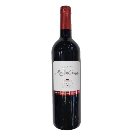 BT75 Merlot Bergerac Rouge Moulin Caresse