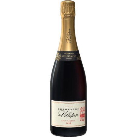 BT75 Champagne De Villepin Brut ROSE 12 Pac Vignoble Classique